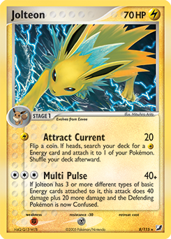 Jolteon #8 Jolteon - Unseen Forces - #8 - Pokemon TCG card