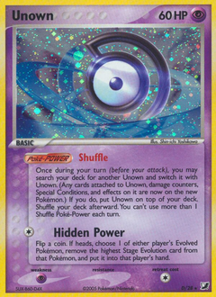 Unown #D Unown - Unseen Forces - #D - Pokemon TCG card