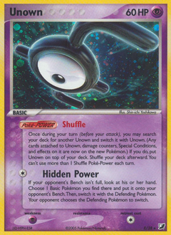 Unown #E Unown - Unseen Forces - #E - Pokemon TCG card