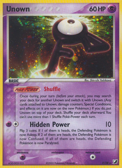 Unown #F Unown - Unseen Forces - #F - Pokemon TCG card