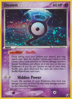 Unown #G Unown - Unseen Forces - #G - Pokemon TCG card