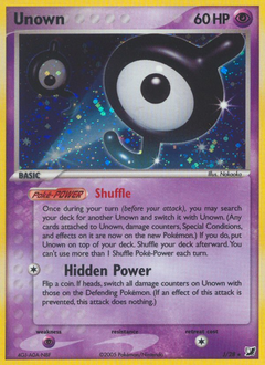 Unown #J Unown - Unseen Forces - #J - Pokemon TCG card
