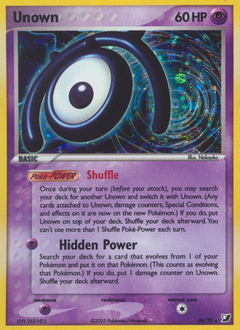 Unown #M Unown - Unseen Forces - #M - Pokemon TCG card