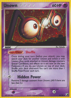 Unown #N Unown - Unseen Forces - #N - Pokemon TCG card