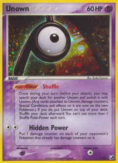 Unown #P Unown - Unseen Forces - #P - Pokemon TCG card