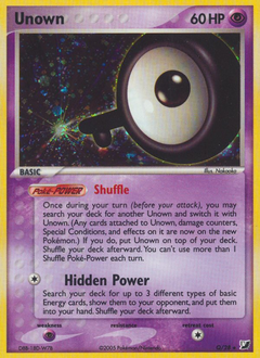 Unown #Q Unown - Unseen Forces - #Q - Pokemon TCG card