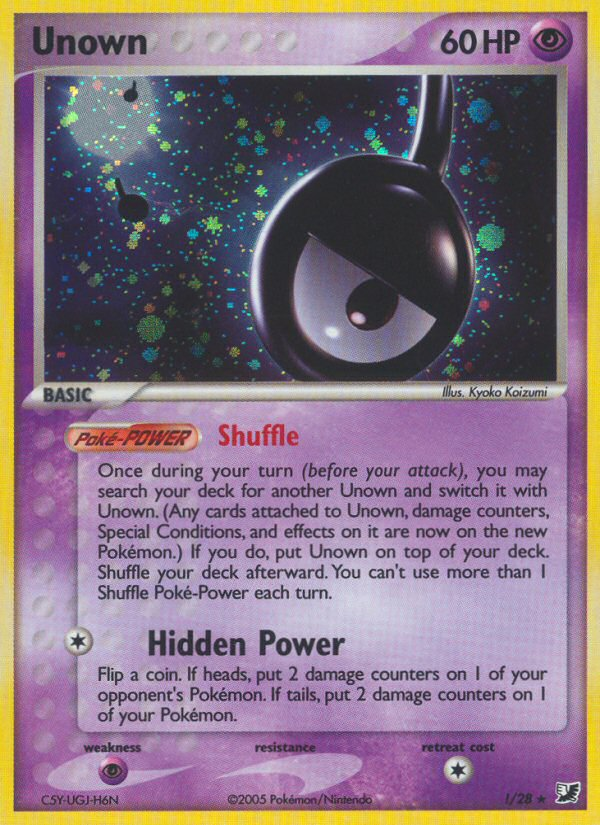 Unown - Unseen Forces - #? - Pokemon TCG card