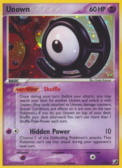Unown #U Unown - Unseen Forces - #U - Pokemon TCG card