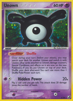 Unown #X Unown - Unseen Forces - #X - Pokemon TCG card