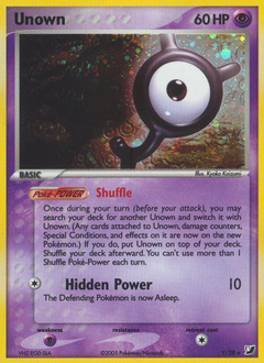 Unown #Y Unown - Unseen Forces - #Y - Pokemon TCG card