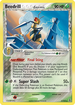 Beedrill δ #1 Beedrill δ - Delta Species - #1 - Pokemon TCG card