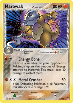 Marowak δ #10 Marowak δ - Delta Species - #10 - Pokemon TCG card