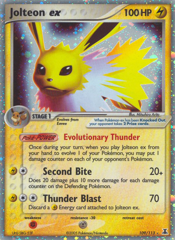 Jolteon ex - Delta Species - #109 - Pokemon TCG card