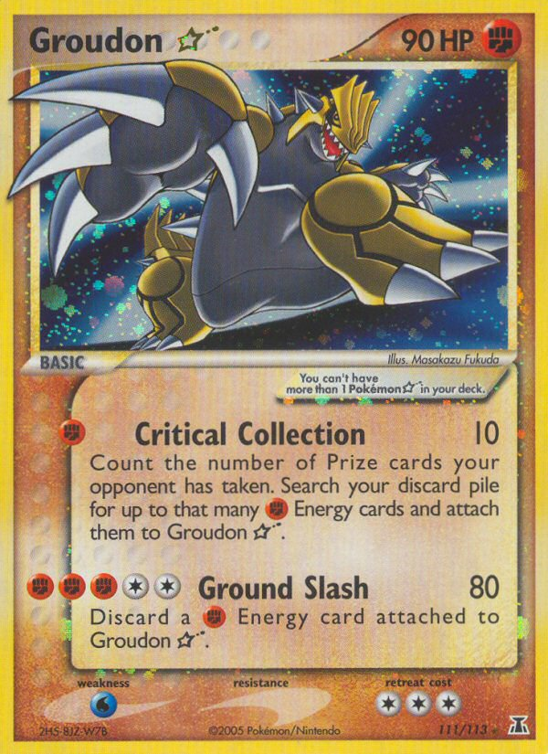 Groudon ★ - Delta Species - #111 - Pokemon TCG card