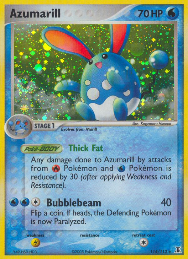 Azumarill - Delta Species - #114 - Pokemon TCG card