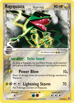 Rayquaza δ #13 Rayquaza δ - Delta Species - #13 - Pokemon TCG card