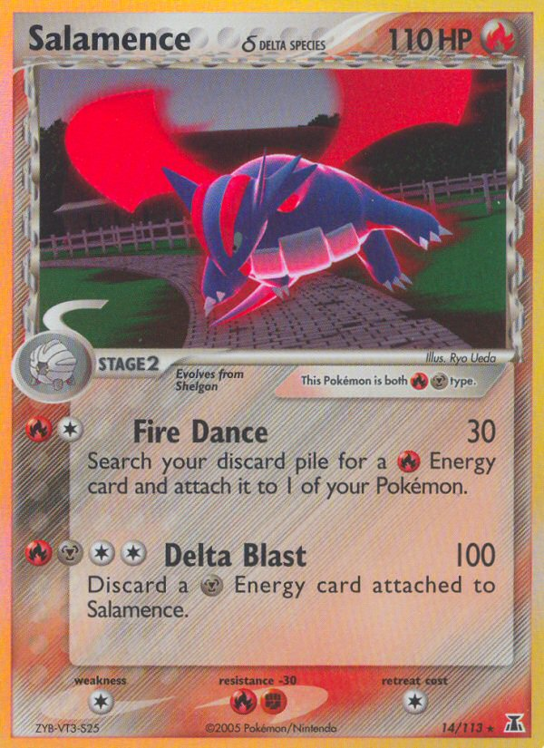 Salamence δ - Delta Species - #14 - Pokemon TCG card