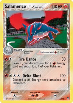 Salamence δ #14 Salamence δ - Delta Species - #14 - Pokemon TCG card