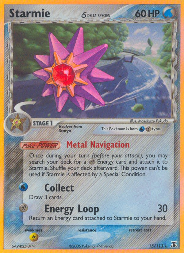 Starmie δ - Delta Species - #15 - Pokemon TCG card