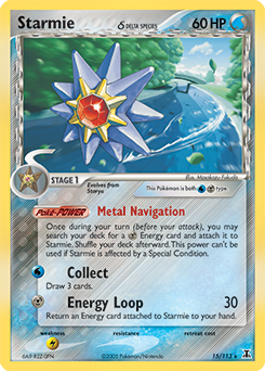 Starmie δ - Delta Species - #15 - Pokemon TCG card
