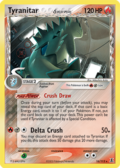 Tyranitar δ #16 Tyranitar δ - Delta Species - #16 - Pokemon TCG card