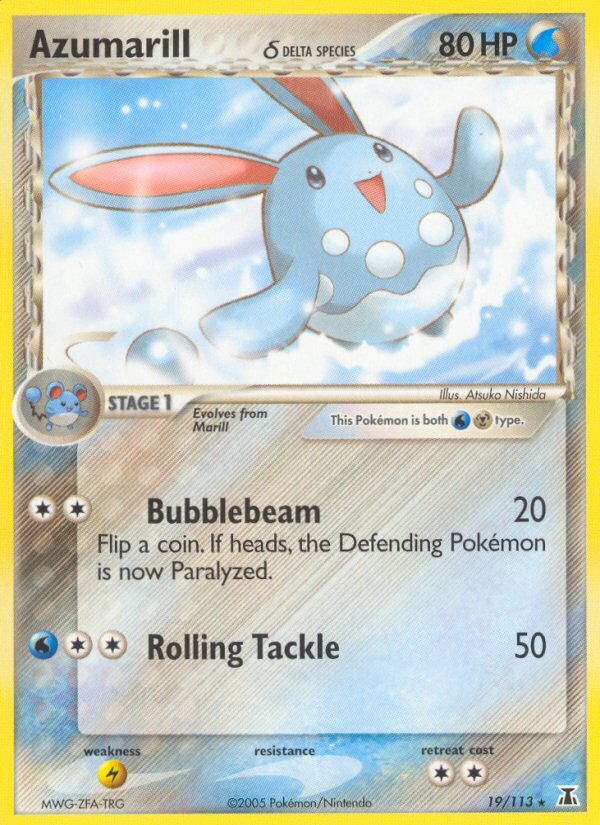 Azumarill δ - Delta Species - #19 - Pokemon TCG card