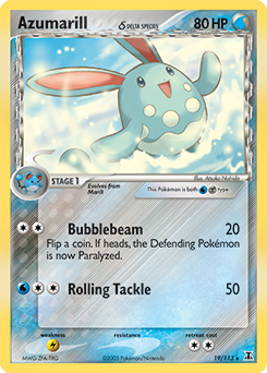 Azumarill δ - Delta Species - #19 - Pokemon TCG card