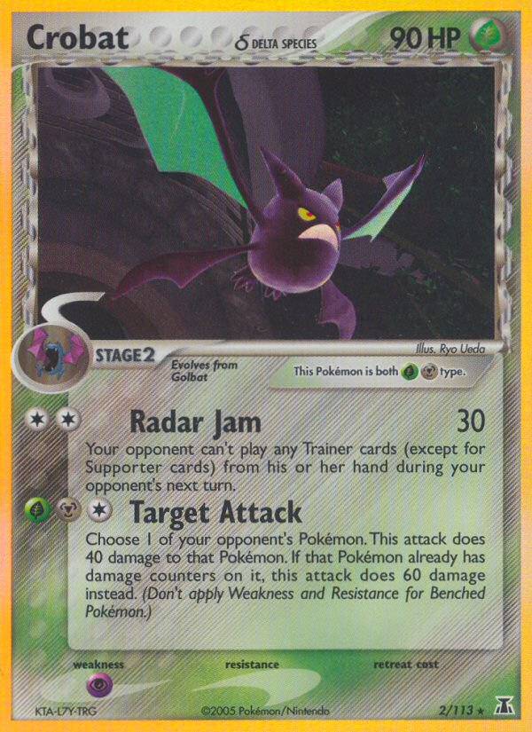 Crobat δ - Delta Species - #2 - Pokemon TCG card