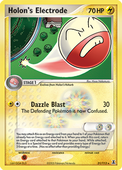 Holon's Electrode #21 Holon's Electrode - Delta Species - #21 - Pokemon TCG card