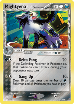 Mightyena δ #24 Mightyena δ - Delta Species - #24 - Pokemon TCG card