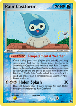 Rain Castform - Delta Species - #26 - Pokemon TCG card