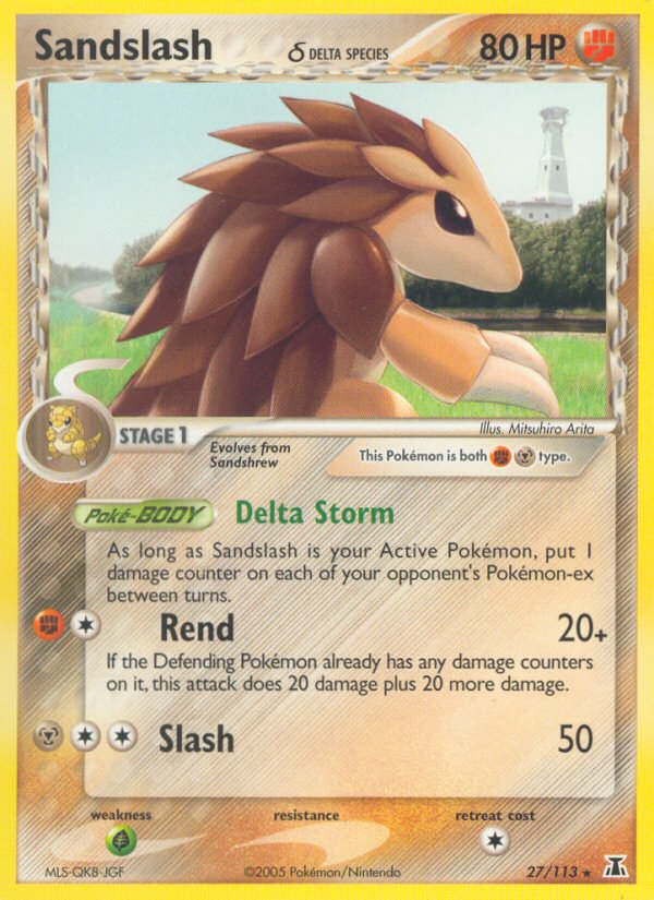 Sandslash δ - Delta Species - #27 - Pokemon TCG card