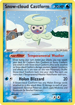 Snow-cloud Castform - Delta Species - #29 - Pokemon TCG card