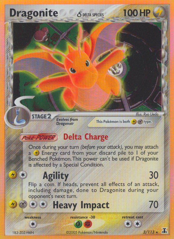 Dragonite δ - Delta Species - #3 - Pokemon TCG card