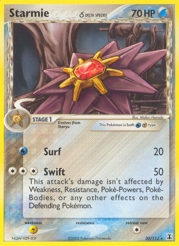 Starmie δ - Delta Species - #30 - Pokemon TCG card