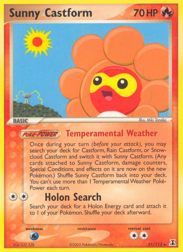 Sunny Castform - Delta Species - #31 - Pokemon TCG card