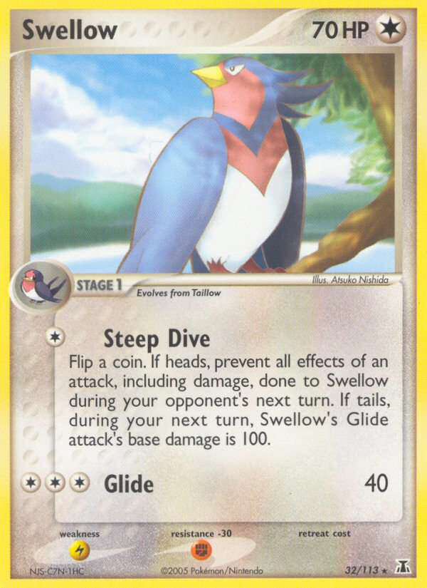 Swellow - Delta Species - #32 - Pokemon TCG card
