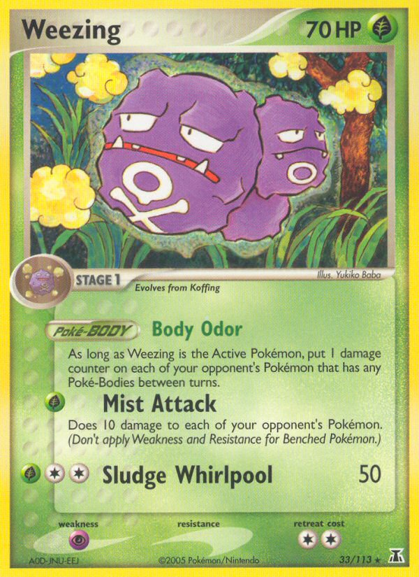 Weezing - Delta Species - #33 - Pokemon TCG card