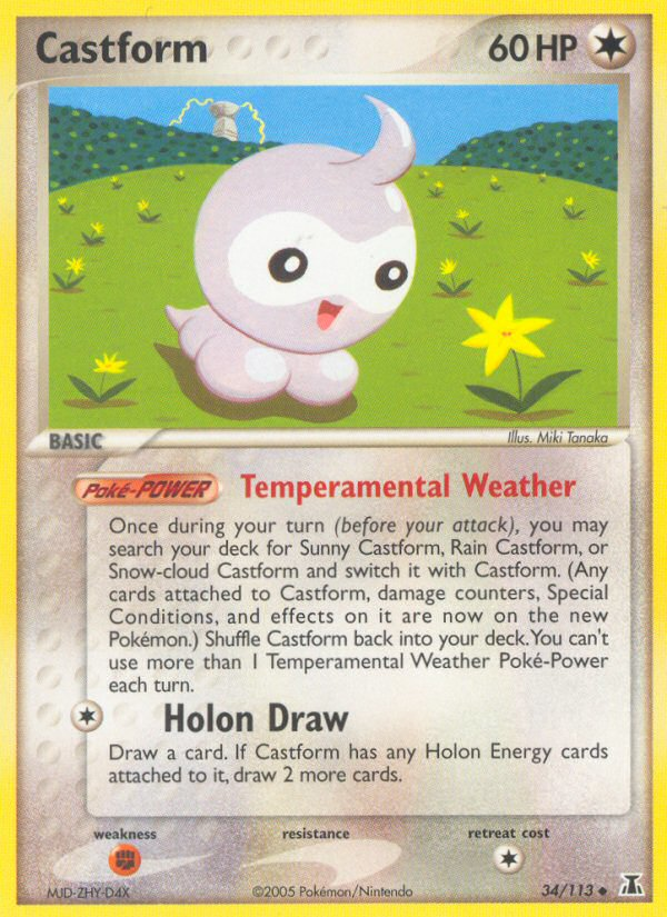 Castform - Delta Species - #34 - Pokemon TCG card