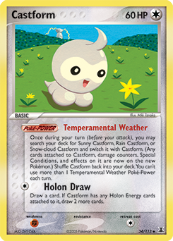 Castform - Delta Species - #34 - Pokemon TCG card