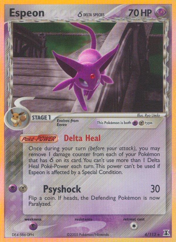 Espeon δ - Delta Species - #4 - Pokemon TCG card