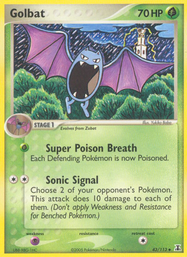 Golbat - Delta Species - #43 - Pokemon TCG card