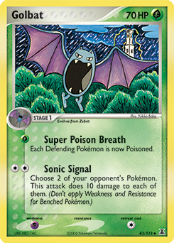 Golbat - Delta Species - #43 - Pokemon TCG card