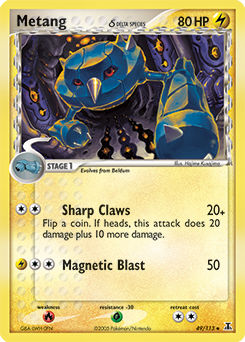 Metang δ - Delta Species - #49 - Pokemon TCG card