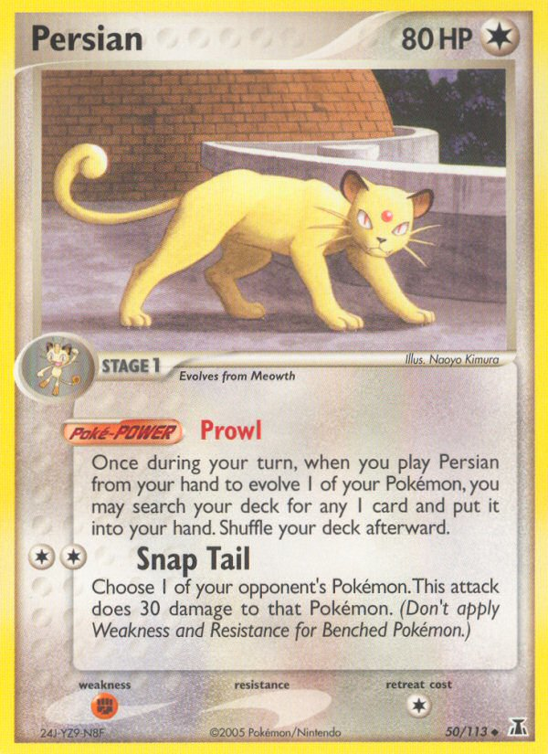 Persian - Delta Species - #50 - Pokemon TCG card