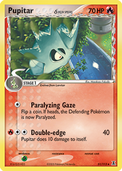 Pupitar δ #51 Pupitar δ - Delta Species - #51 - Pokemon TCG card