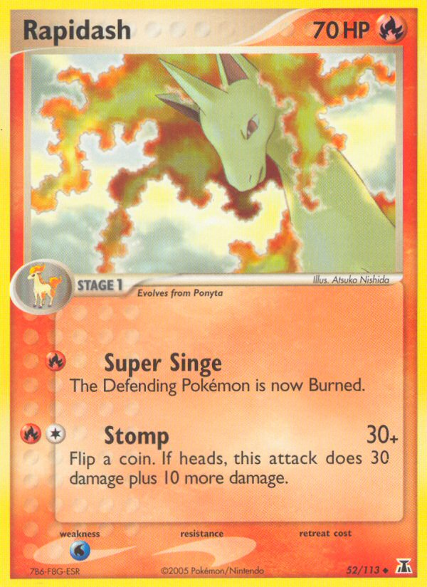 Rapidash - Delta Species - #52 - Pokemon TCG card