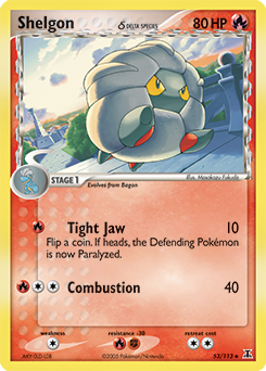 Shelgon δ - Delta Species - #53 - Pokemon TCG card