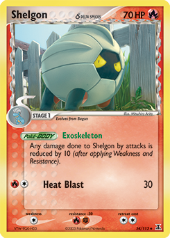Shelgon δ - Delta Species - #54 - Pokemon TCG card