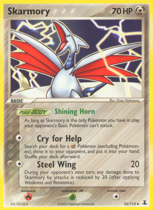Skarmory - Delta Species - #55 - Pokemon TCG card